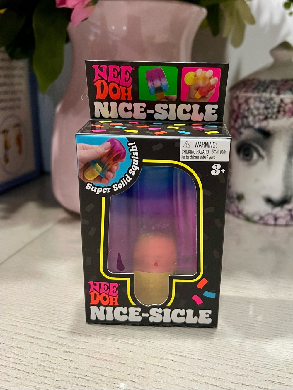 Needoh Nice-Sicle Kids Sensory Popper - Pink & Purple